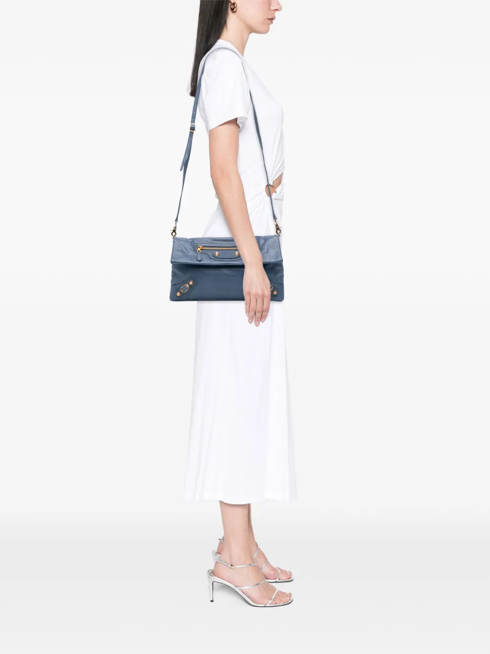 Balenciaga Pre-Owned 2014 Lambskin Motocross Giant 12 Envelope Clutch With Strap crossbody bag | Pre-Owned | Image 2