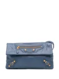 Balenciaga Pre-Owned 2014 Lambskin Motocross Giant 12 Envelope Clutch With Strap crossbody bag - Blue