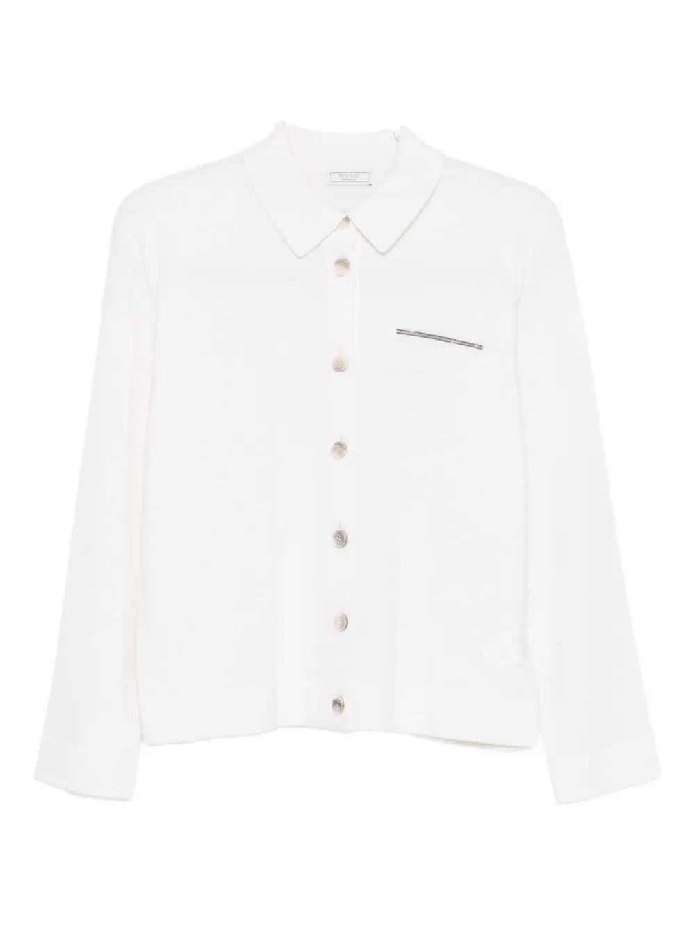 Peserico Buttoned Cardigan In White