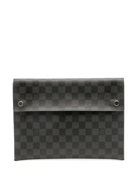 Louis Vuitton Pre-Owned 2019 Damier Graphite Alpha Pochette GM clutch bag