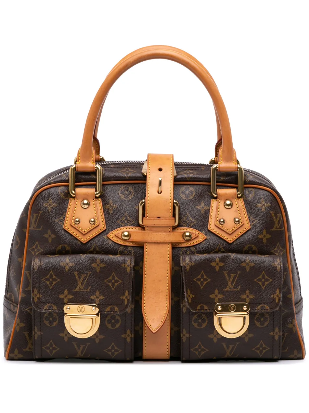 Louis Vuitton Pre-Owned 2005 モノグラム マンハッタン GM ハンドバッグ - ブラウン Louis Vuitton Pre-Owned 2005 モノグラム マンハッタン GM ハンドバッグ - ブラウン