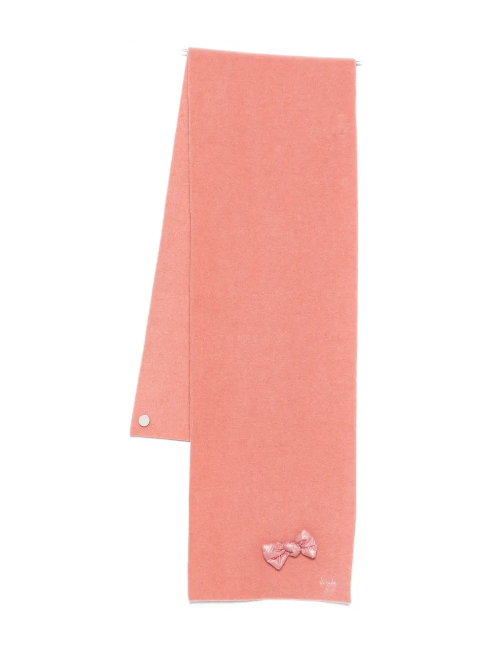 Il Gufo bow-appliqué scarf - ピンク Il Gufo bow-appliqué scarf - ピンク