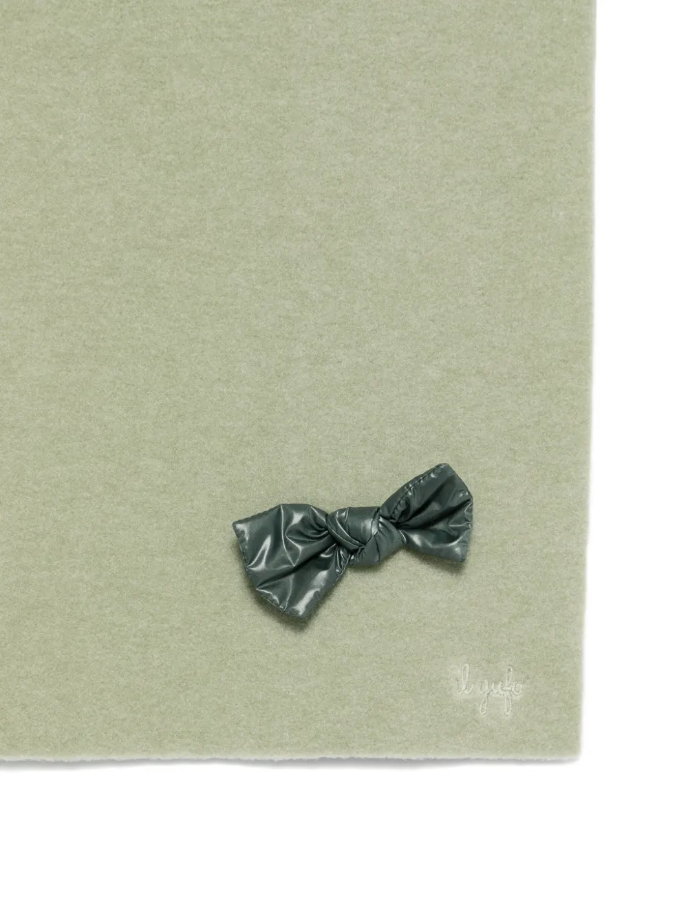 Il Gufo Sjaal met strik Groen