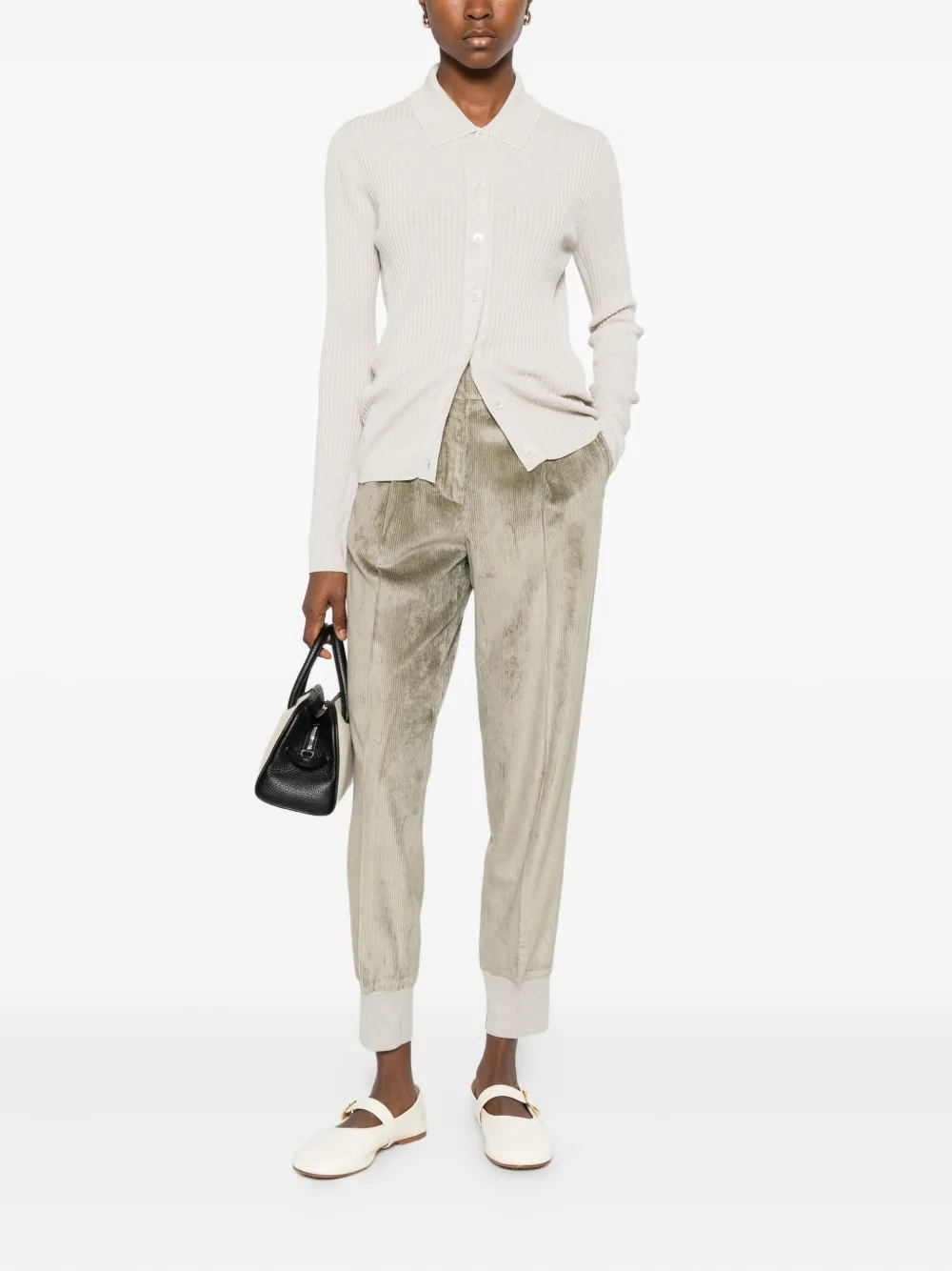 Peserico ribbed buttoned top | T-Shirts & Jersey Shirts | Image 2