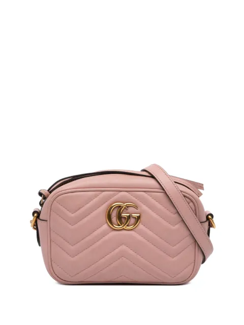 Gucci Pre-Owned 2016-2025 Mini GG Marmont Matelasse Leather crossbody bag