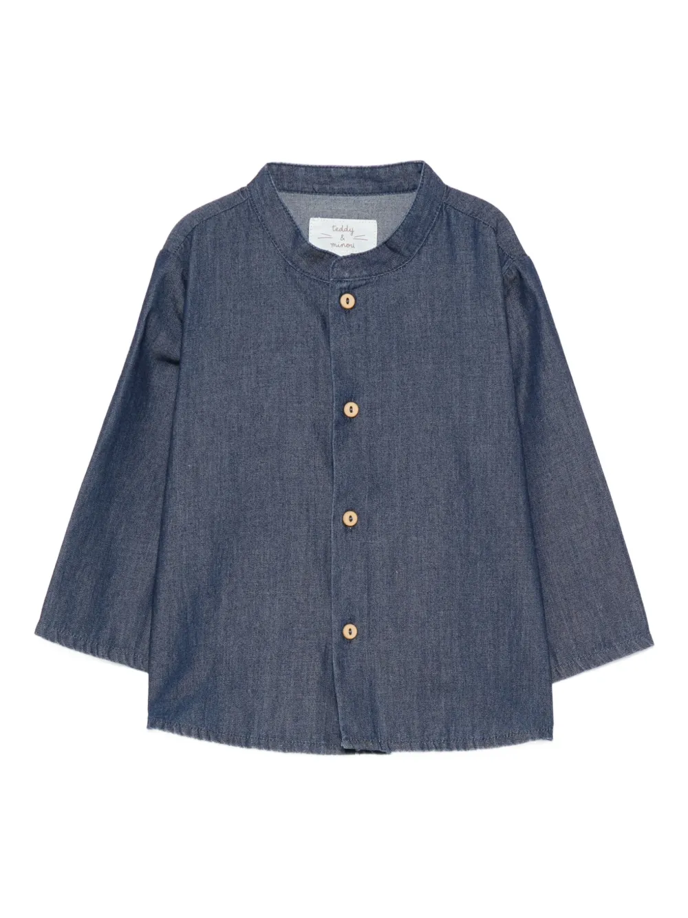 Teddy & Minou Babies' Buttoned Shirt In Blue