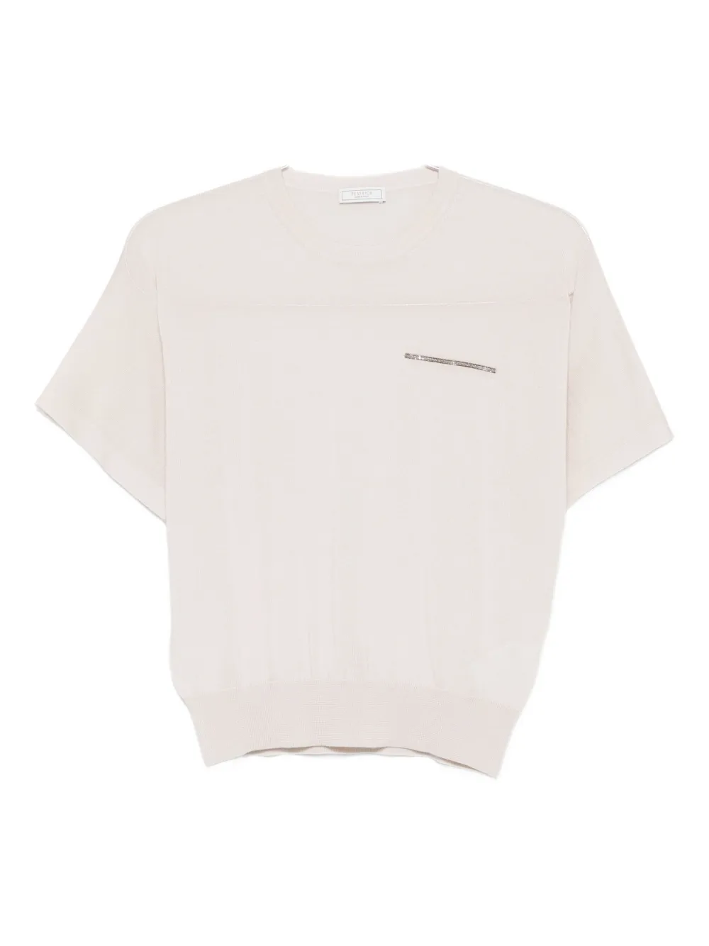 Peserico fine-knit short-sleeve top | Pink | Image 1