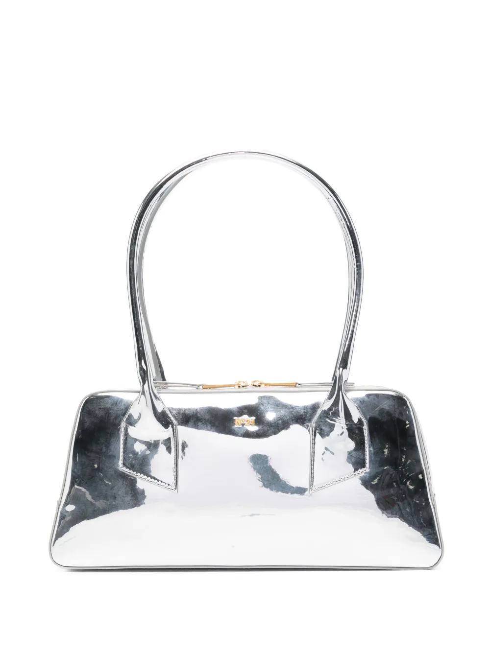 Nº21 logo-plaque tote bag - Argento