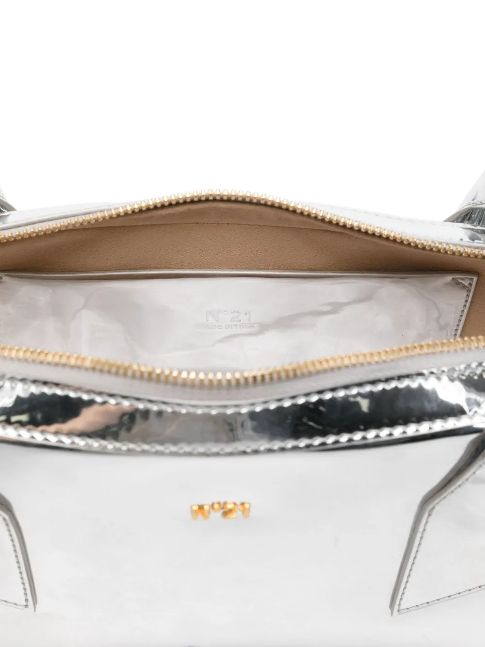 Nº21 Heuptas met logoplakkaat Zilver