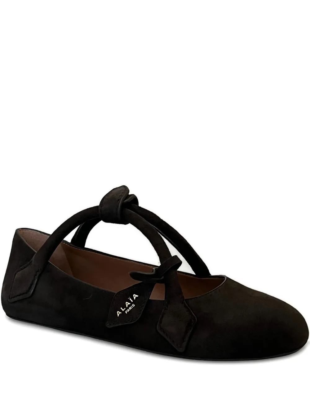 Alaïa knotted-straps ballet flats | Black | Image 1