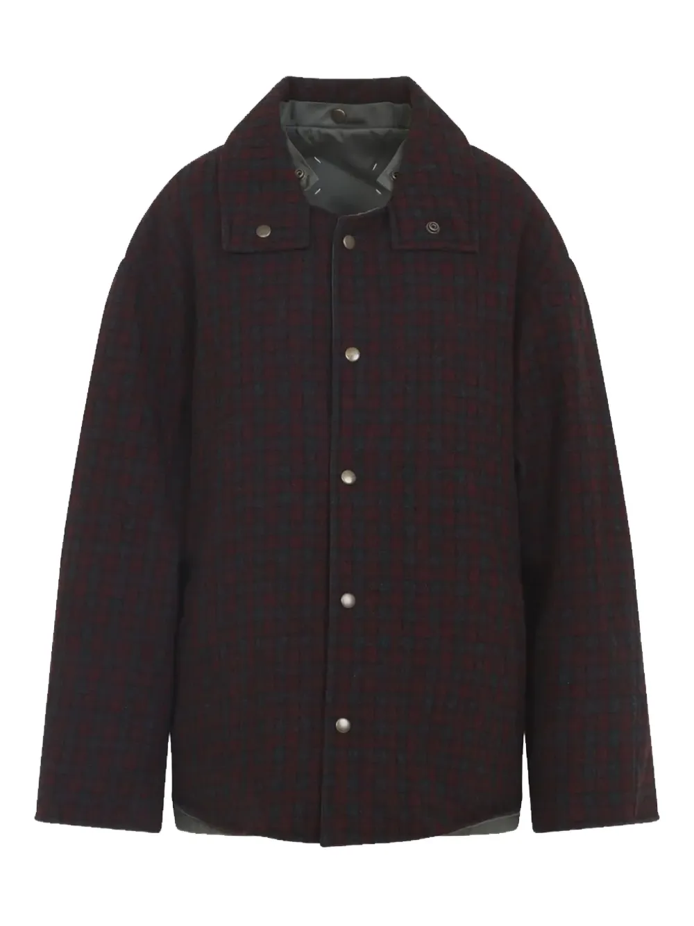 Maison Margiela checked press-stud jacket | Red | Image 1
