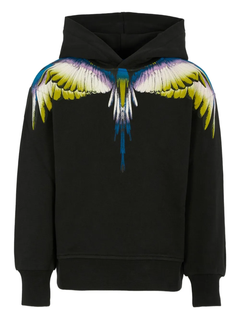 Marcelo Burlon County Of Milan Kids Moletom de algodão com capuz | Preto | Image 1