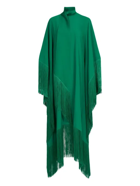 Taller Marmo Mrs. Ross fringed high-neck asymmetric dress
