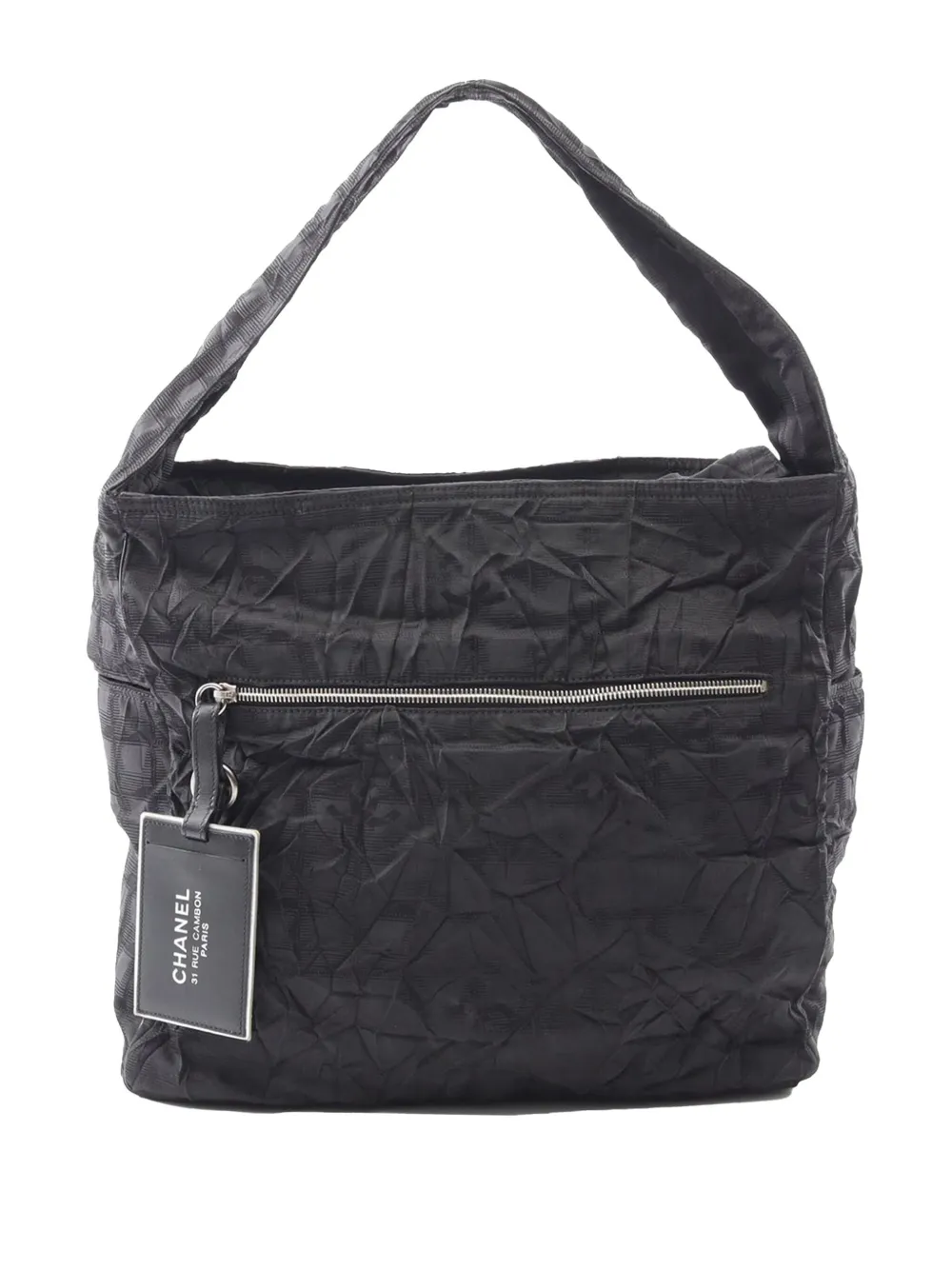 CHANEL Pre-Owned 2006-2008 New Travel Line Nylon tote bag - ブラック CHANEL Pre-Owned 2006-2008 New Travel Line Nylon tote bag - ブラック