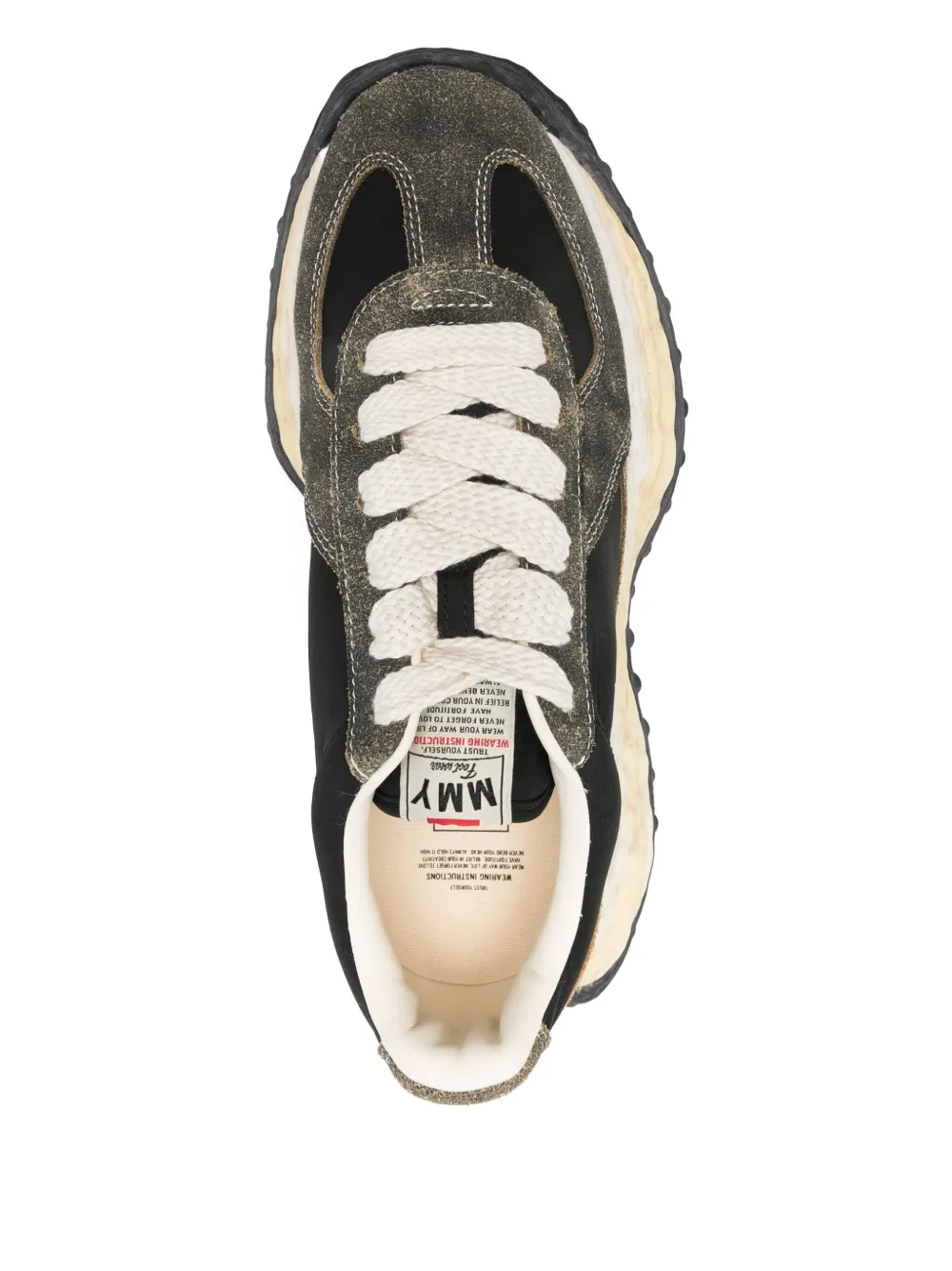 Miharayasuhiro Larry Logo-patch Suede Sneakers In Multi