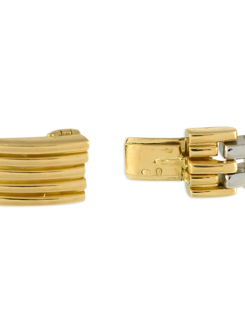 Bvlgari Pre-Owned 18K yellow and white gold hinged bracelet | Gold | Image 1