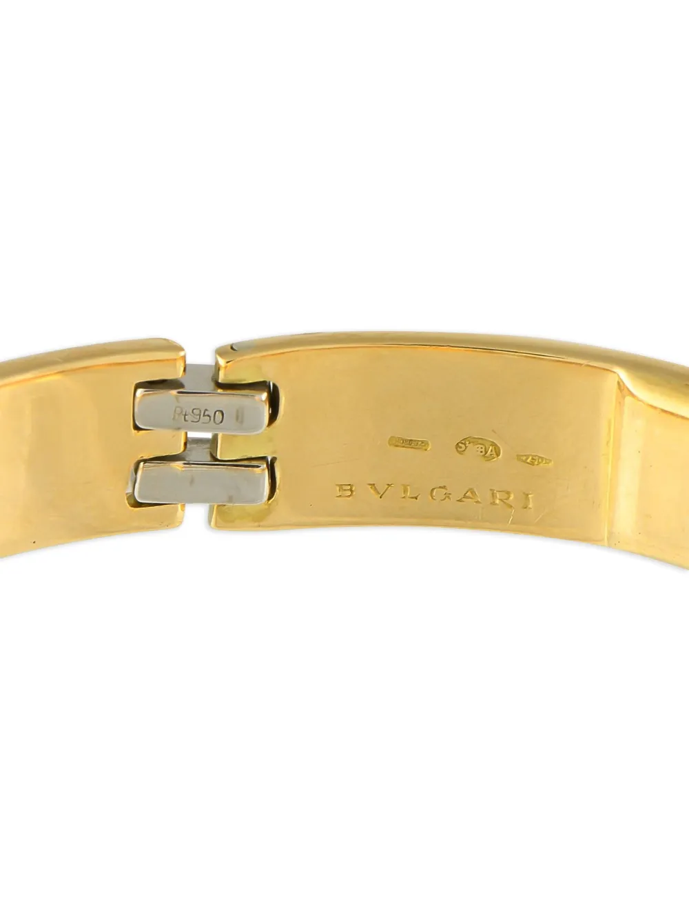 Bvlgari Pre-Owned 18K yellow and white gold hinged bracelet | Image 2