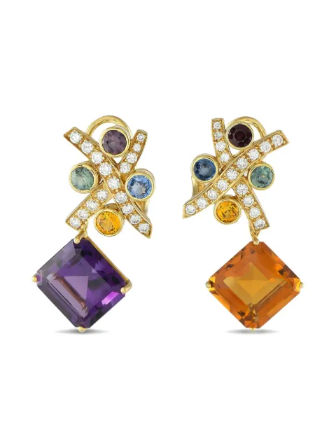 Tiffany & Co. x Paloma Picasso 18K yellow gold multi-stone earrings