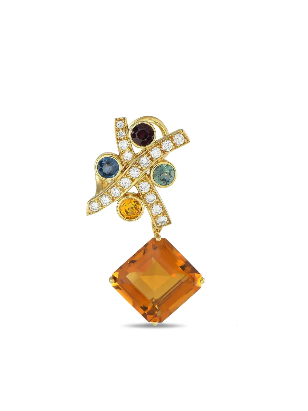 Tiffany & Co. x Paloma Picasso 18K yellow gold multi-stone earrings | Image 2