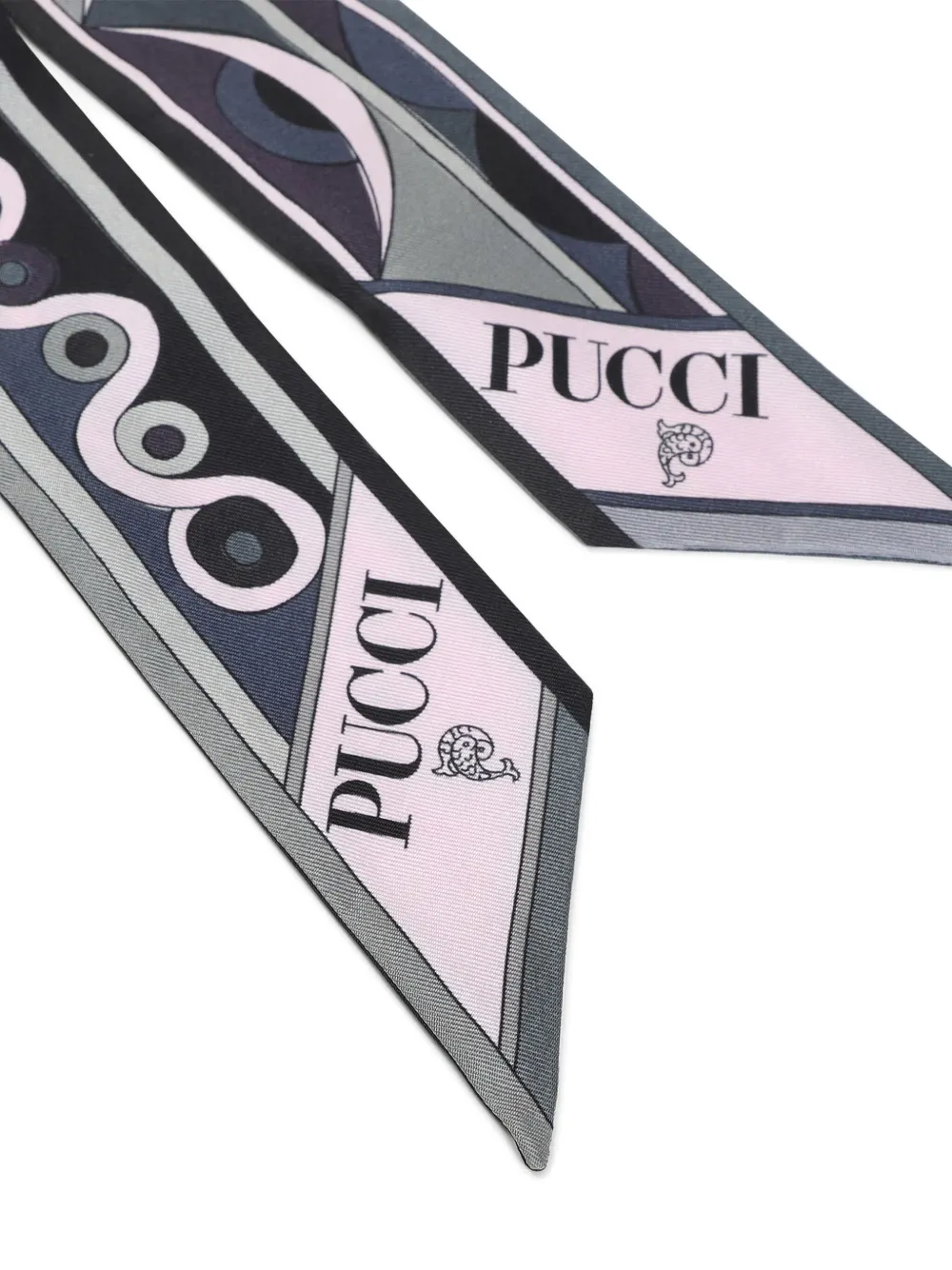 PUCCI وشاح حرير بنقش هندسي | Image 2