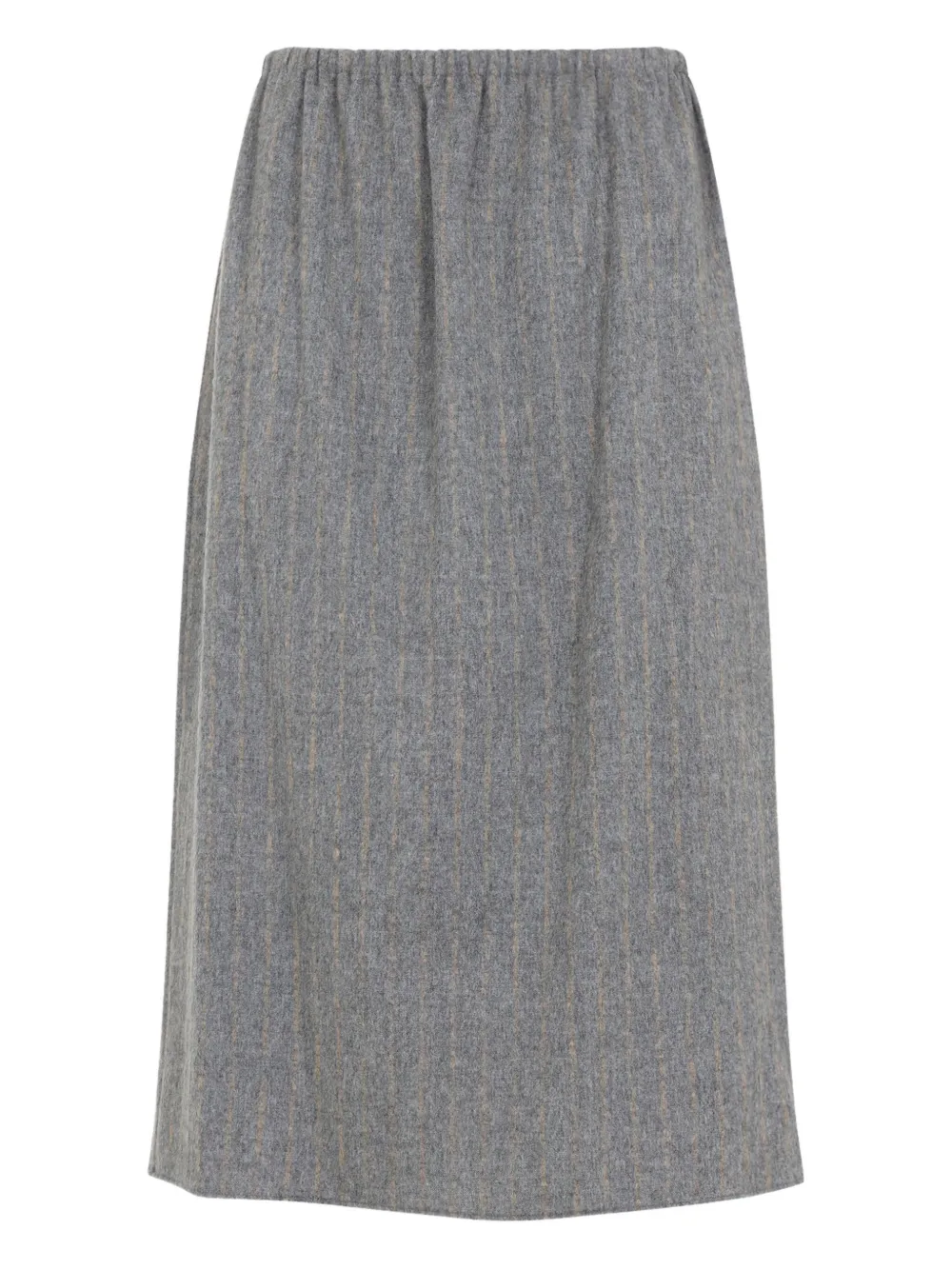 Carven pinstripe midi skirt - グレー Carven pinstripe midi skirt - グレー