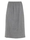 Carven pinstripe midi skirt - Grey