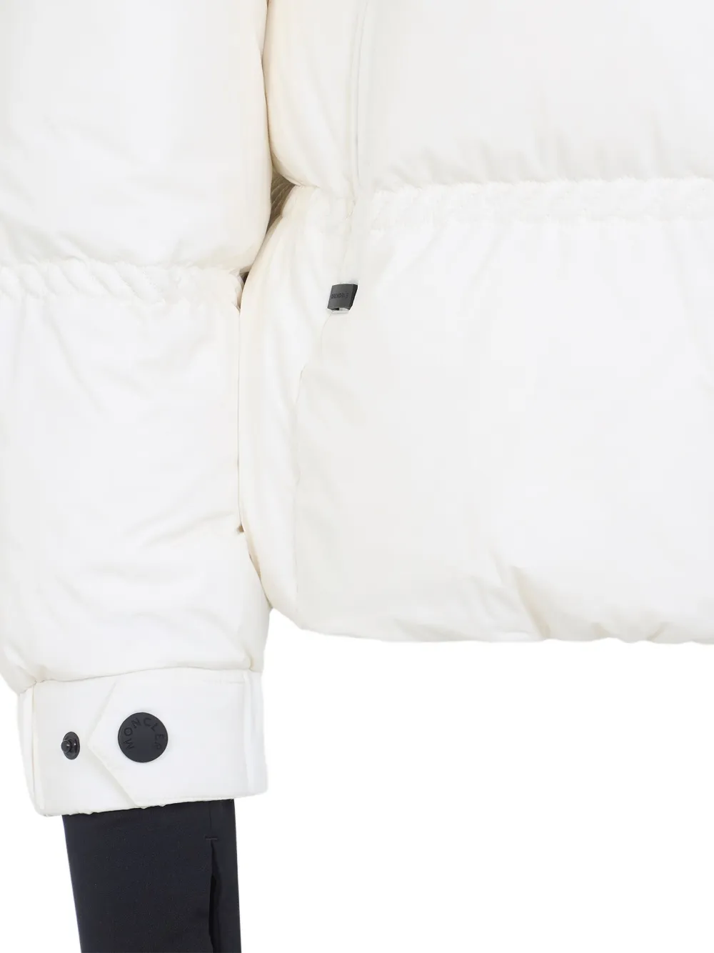 Moncler Anglin Padded Jacket With Logo-patch In White