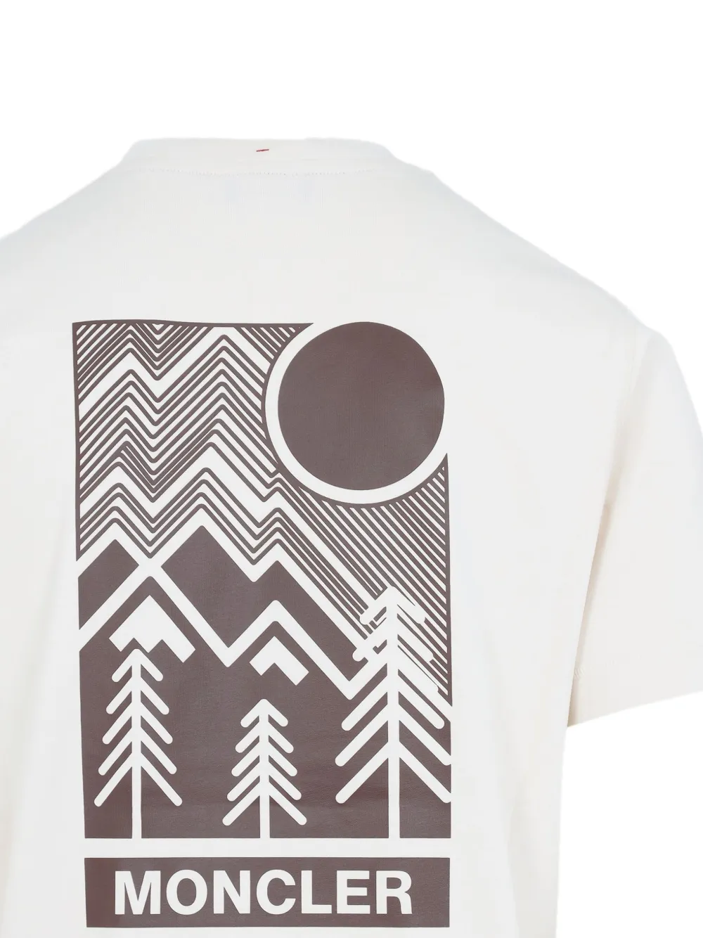 Moncler Short Sleeve Graphic T-shirt Pocket In White