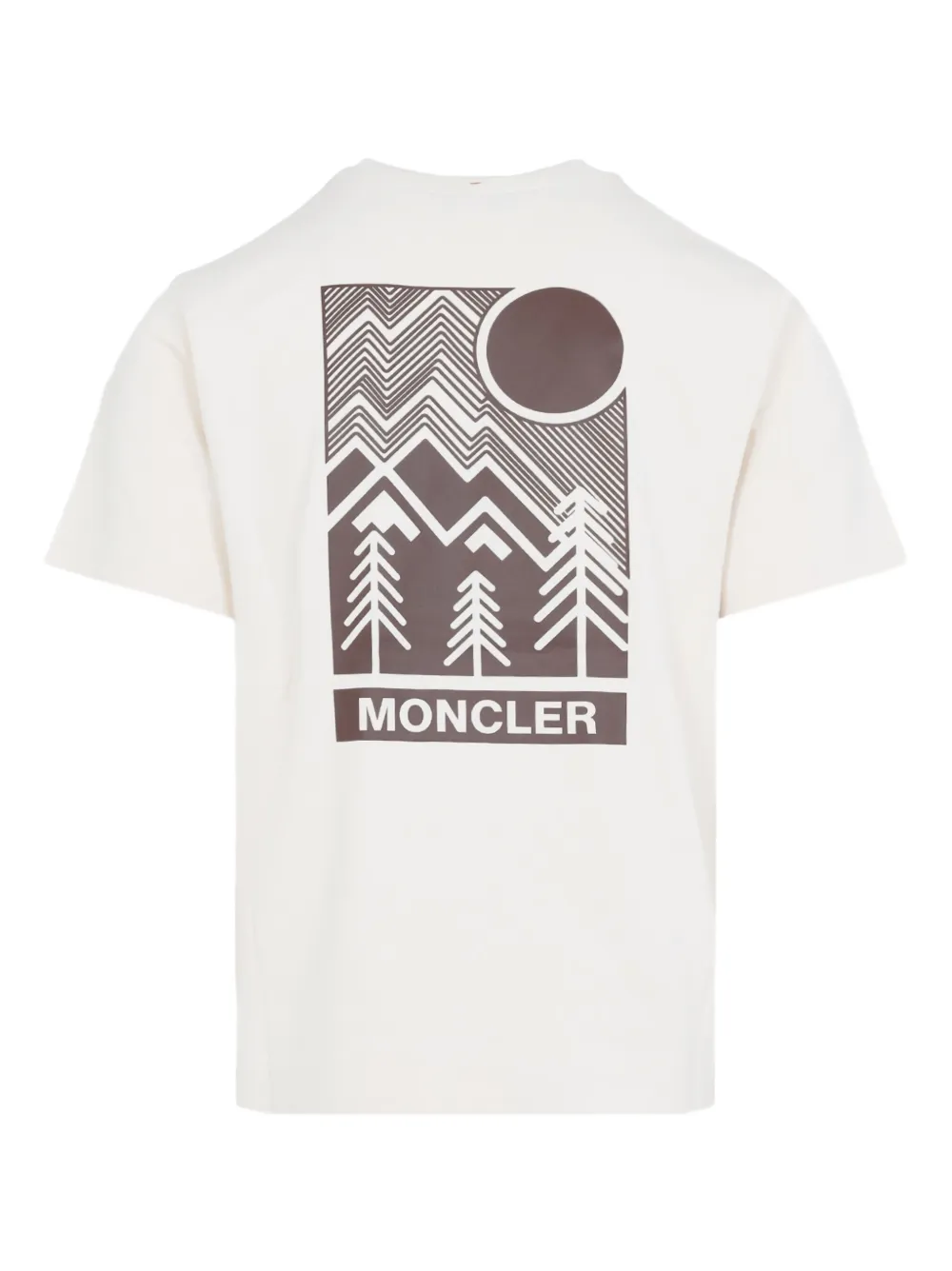 Moncler Grenoble graphic pocketed T-shirt - Wit