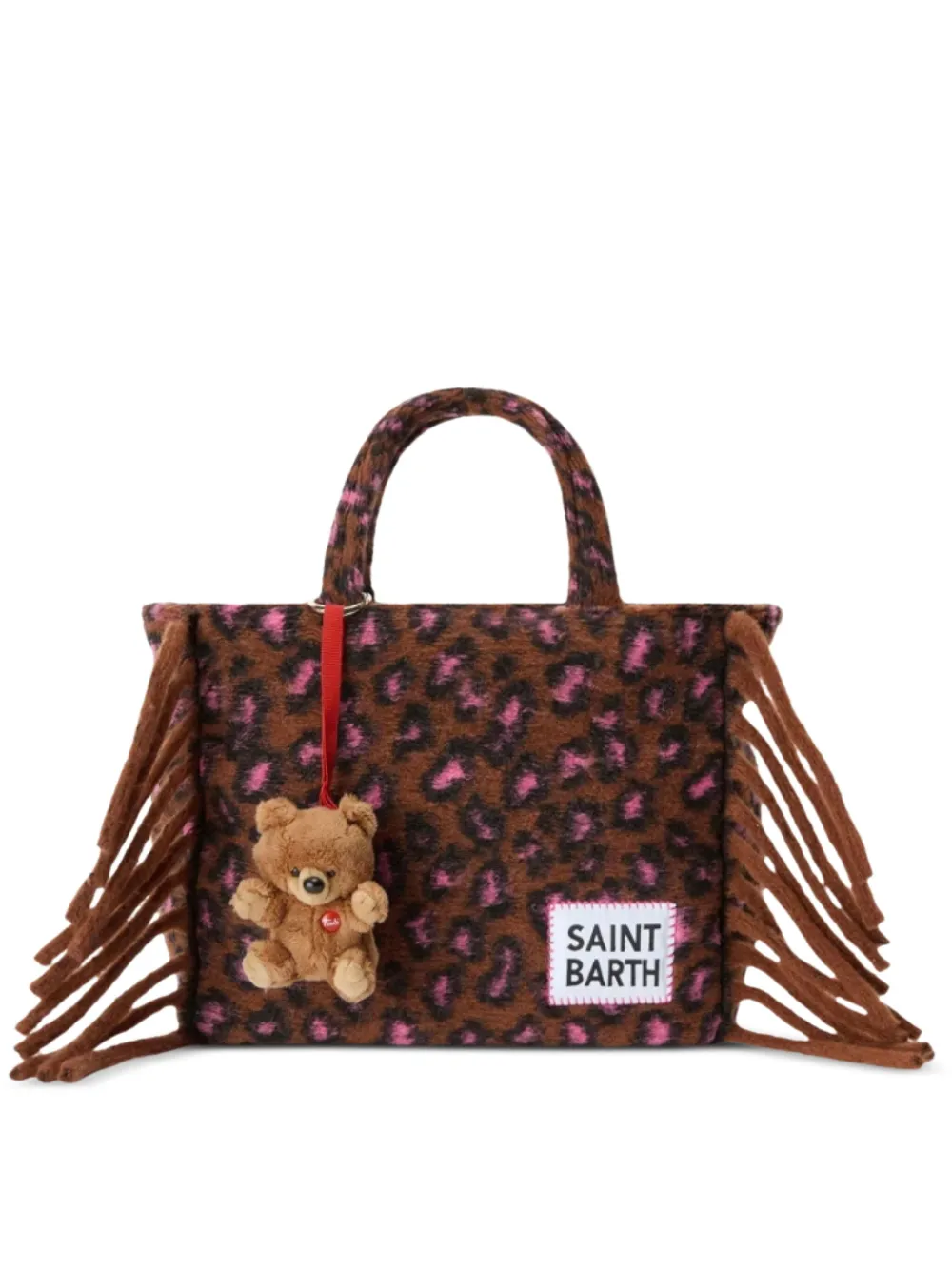 Mc2 Saint Barth Teddy-bear Bag Charme In Brown