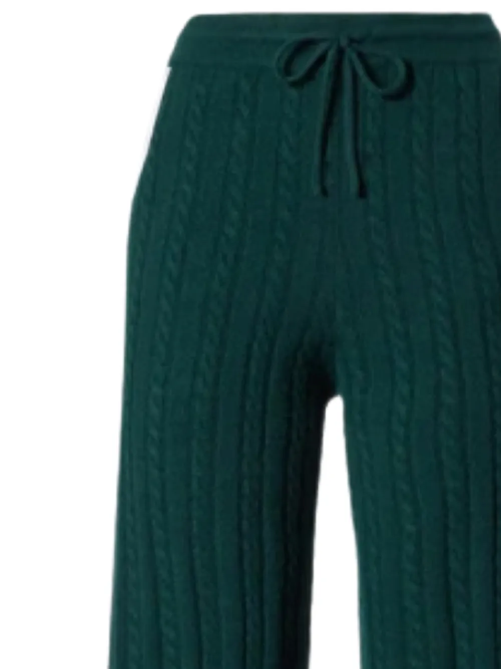 MC2 Saint Barth Dinard cable-knit trousers - Groen