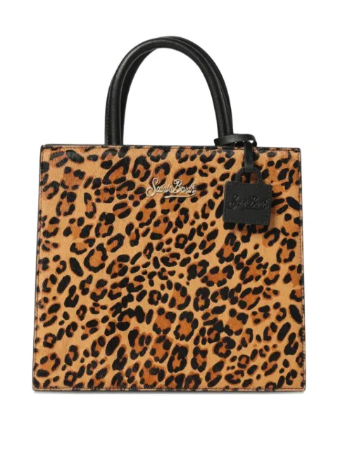 MC2 Saint Barth tote midi con estampado de leopardo