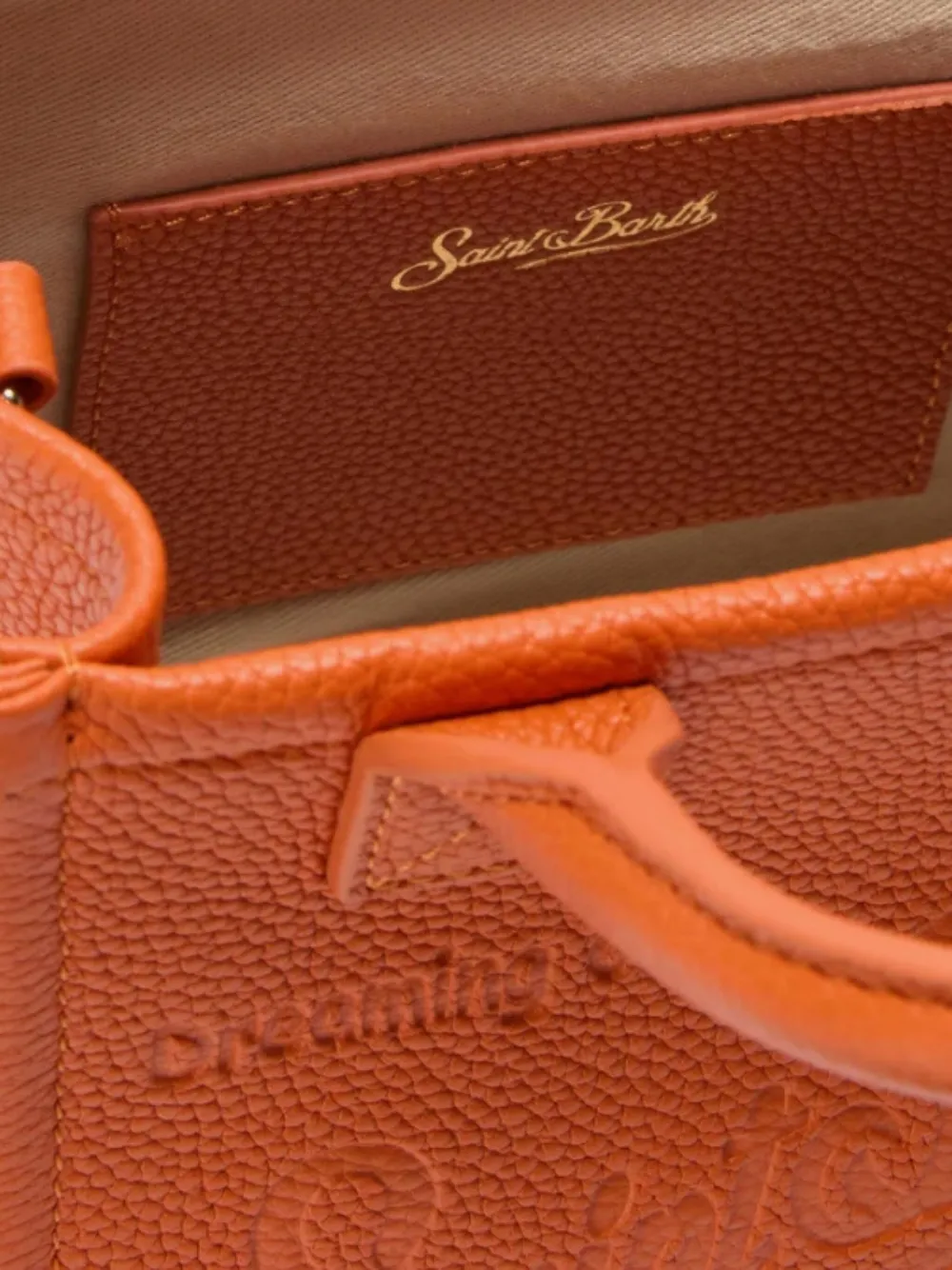 MC2 Saint Barth Shopper met logo-reliëf Oranje