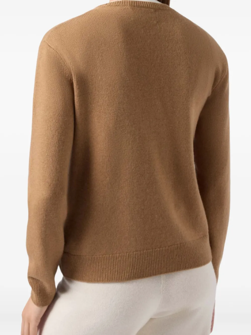 Mc2 Saint Barth X Peanuts Special Edition Cartoon Intarsia Sweater In Brown