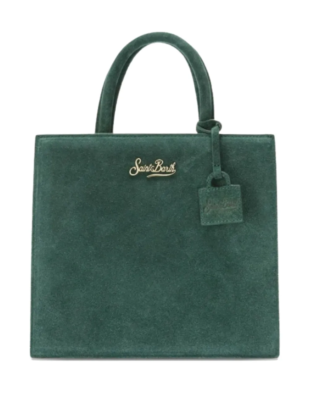Mc2 Saint Barth Mini Logo Tote Bag In Green