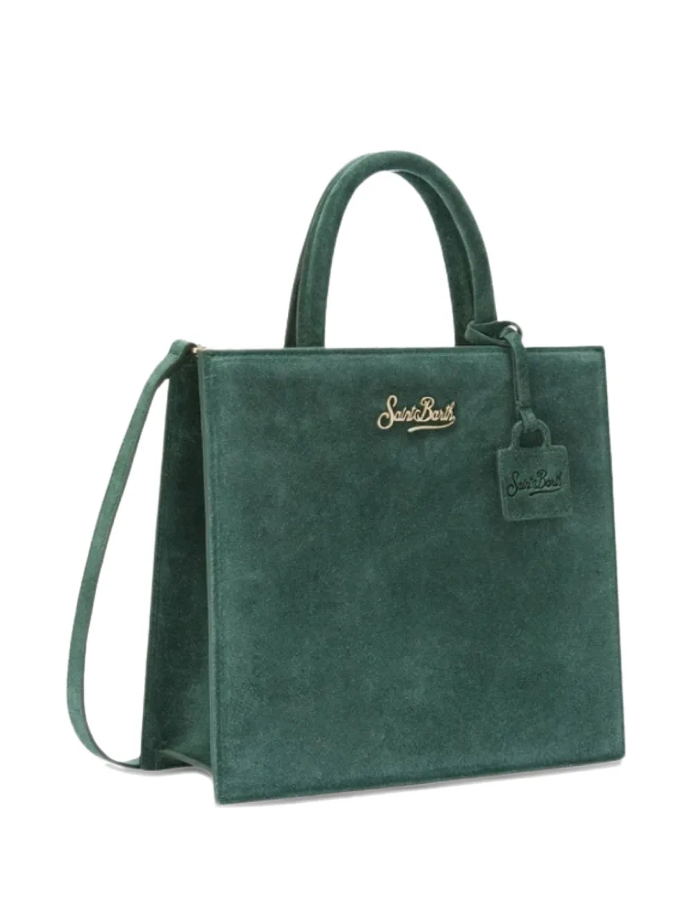 Mc2 Saint Barth Mini Logo Tote Bag In Green