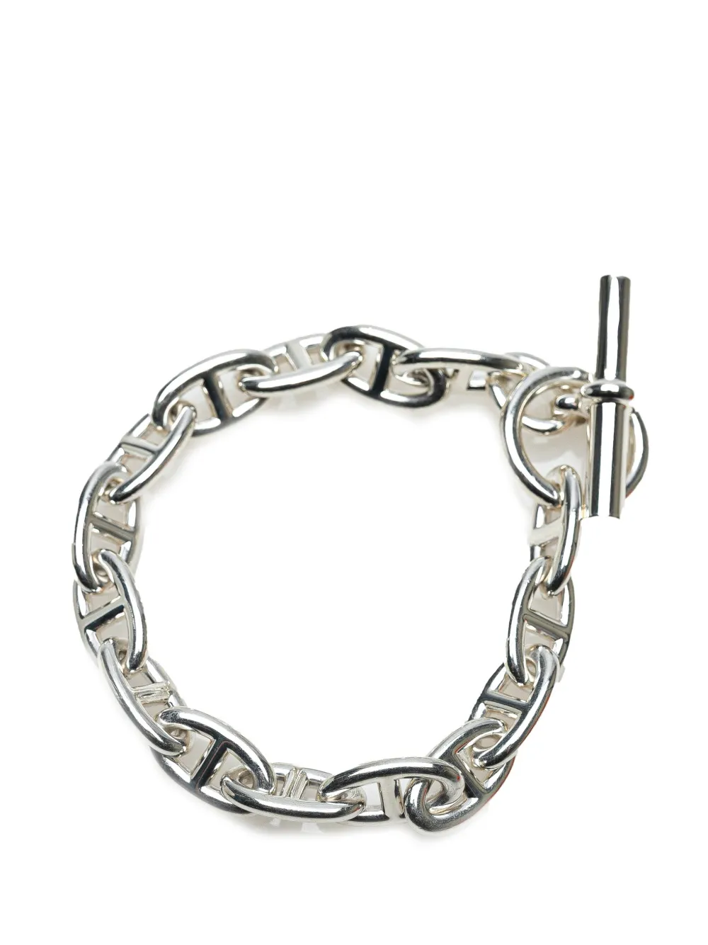 Hermès Pre-Owned pulsera Chaine d'Ancre GM pequeña en plata de ley 2000-2020 | Image 2