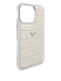 VELANTE crocodile-effect iPhone 16 Pro Max case - White