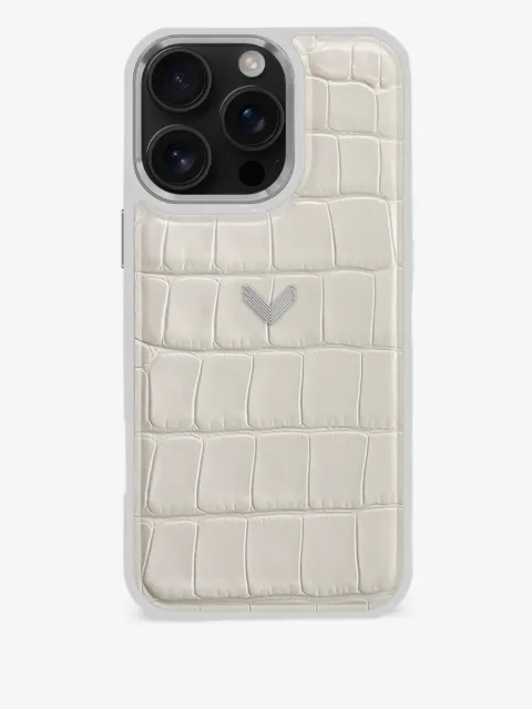 VELANTE crocodile-effect iPhone 16 Pro Max case