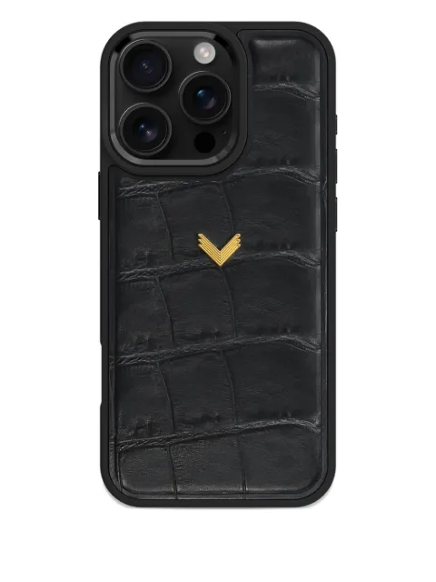 VELANTE funda para iPhone 16 Pro Max con efecto de piel de cocodrilo