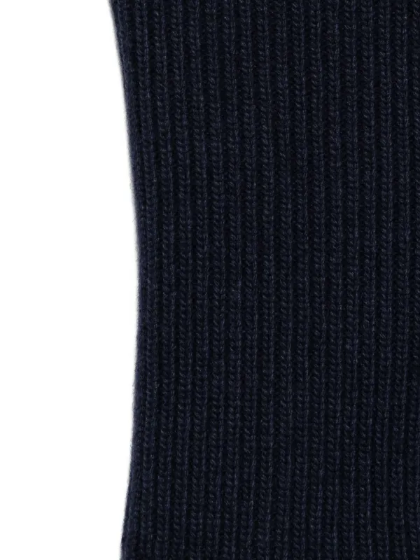 Stone Island Junior ribbed-knit Scarf Blue FARFETCH SG