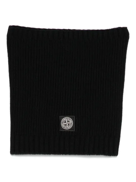 Stone Island Junior ribbed-knit scarf