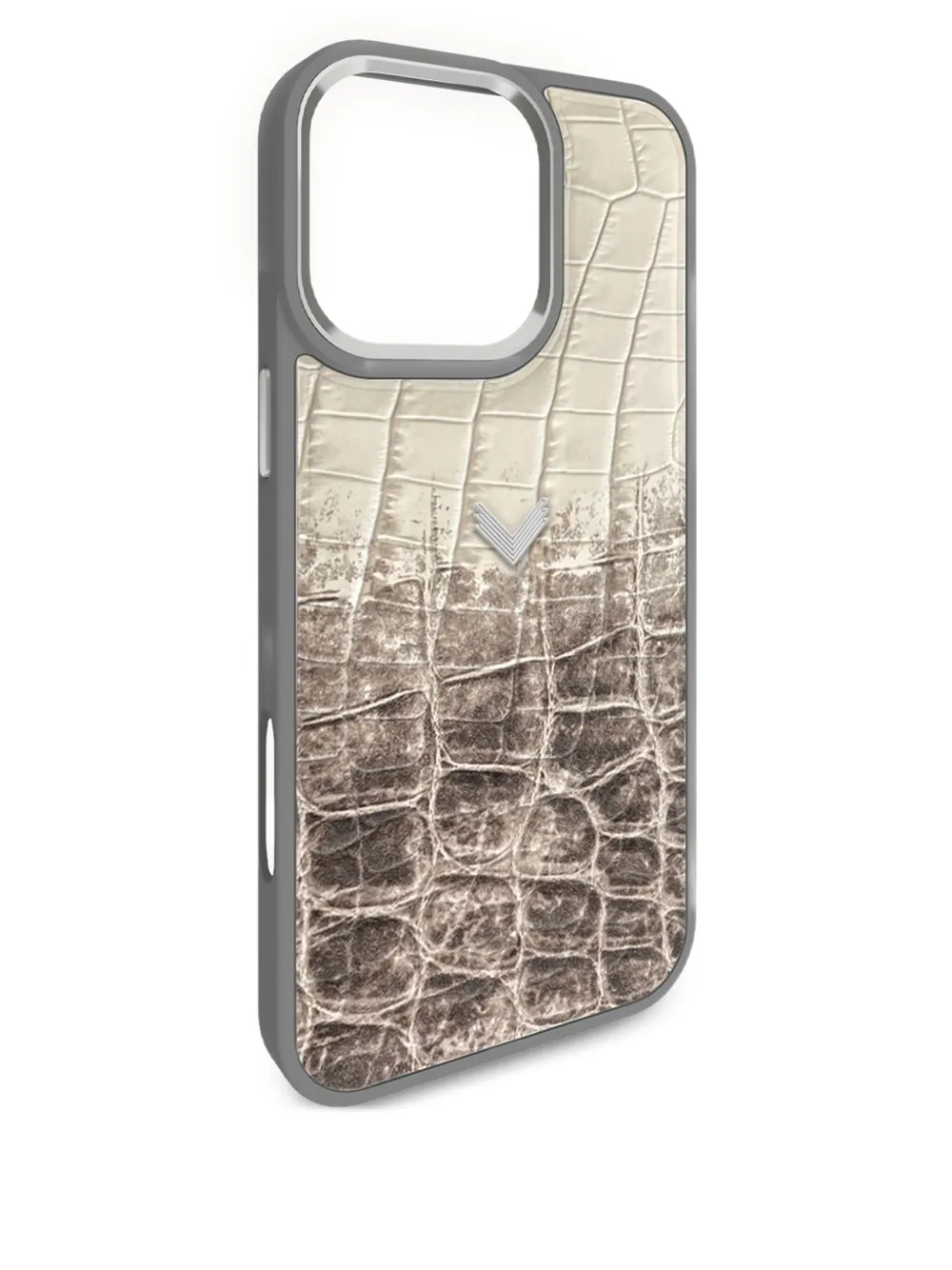 VELANTE crocodile-texture iPhone 16 Pro Max phone case | Brown | Image 1