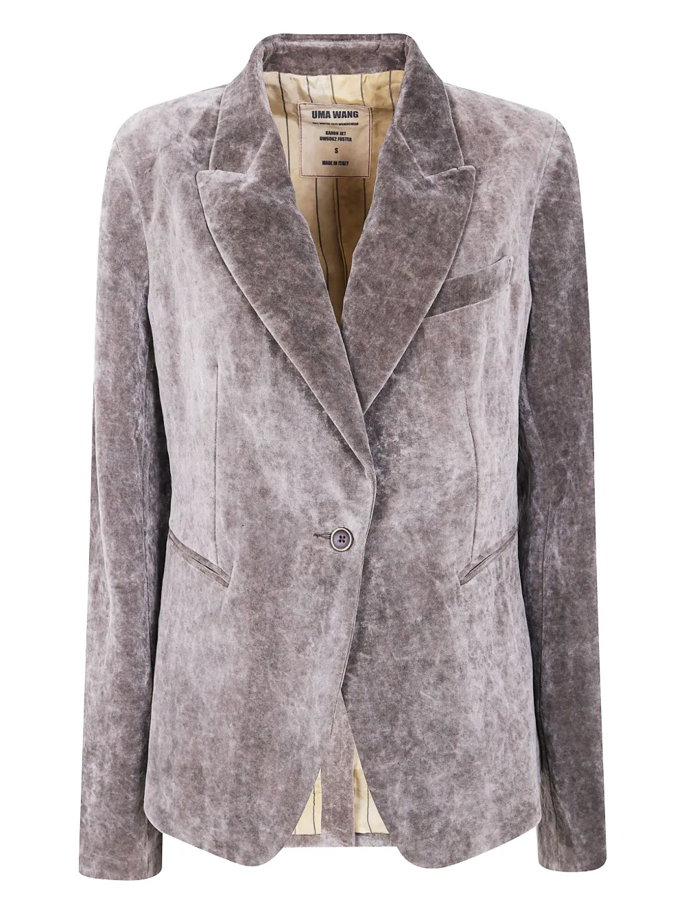 Uma Wang Single-breasted Blazer In Gray