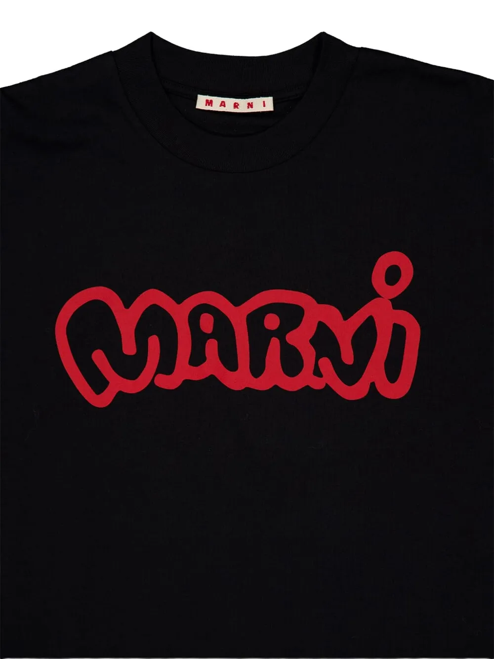 Marni Katoenen T-shirt met korte mouwen Zwart
