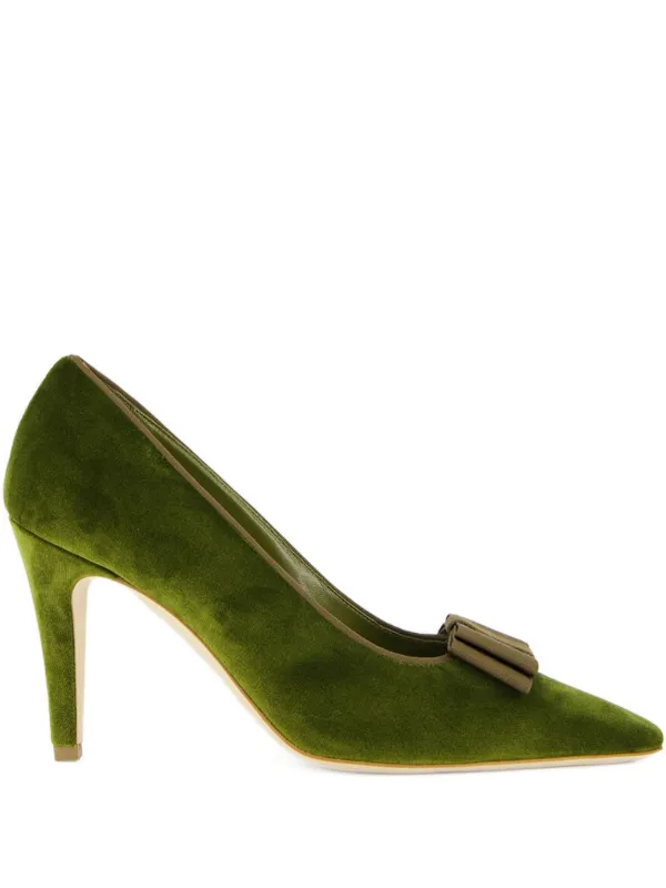 Manolo Blahnik 90mm Readorhi Pumps in Green