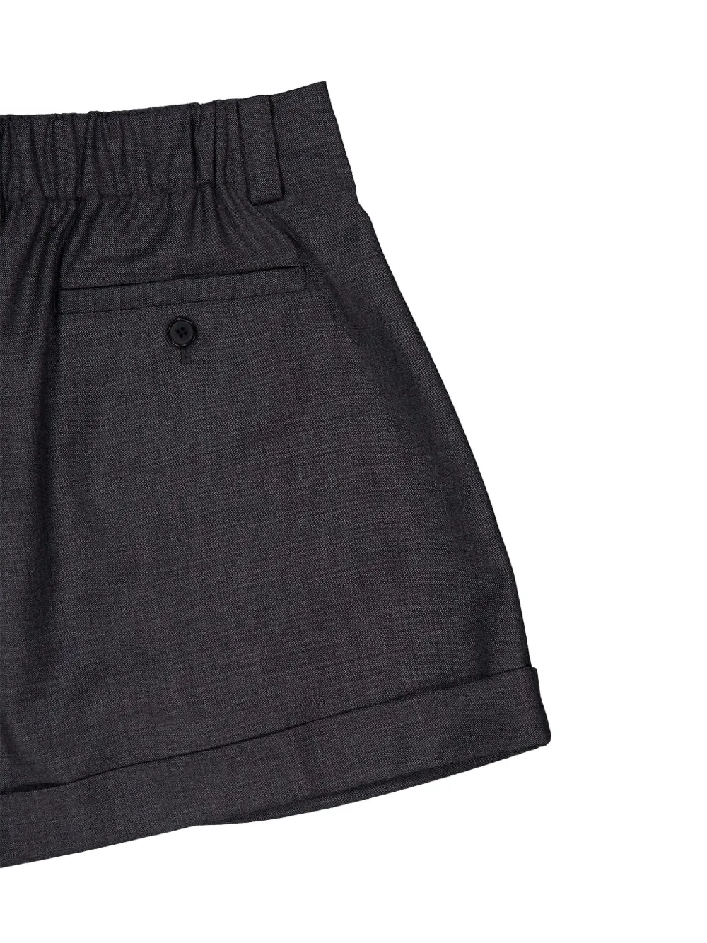 Givenchy Double Pleat Shorts In Wool In Gray