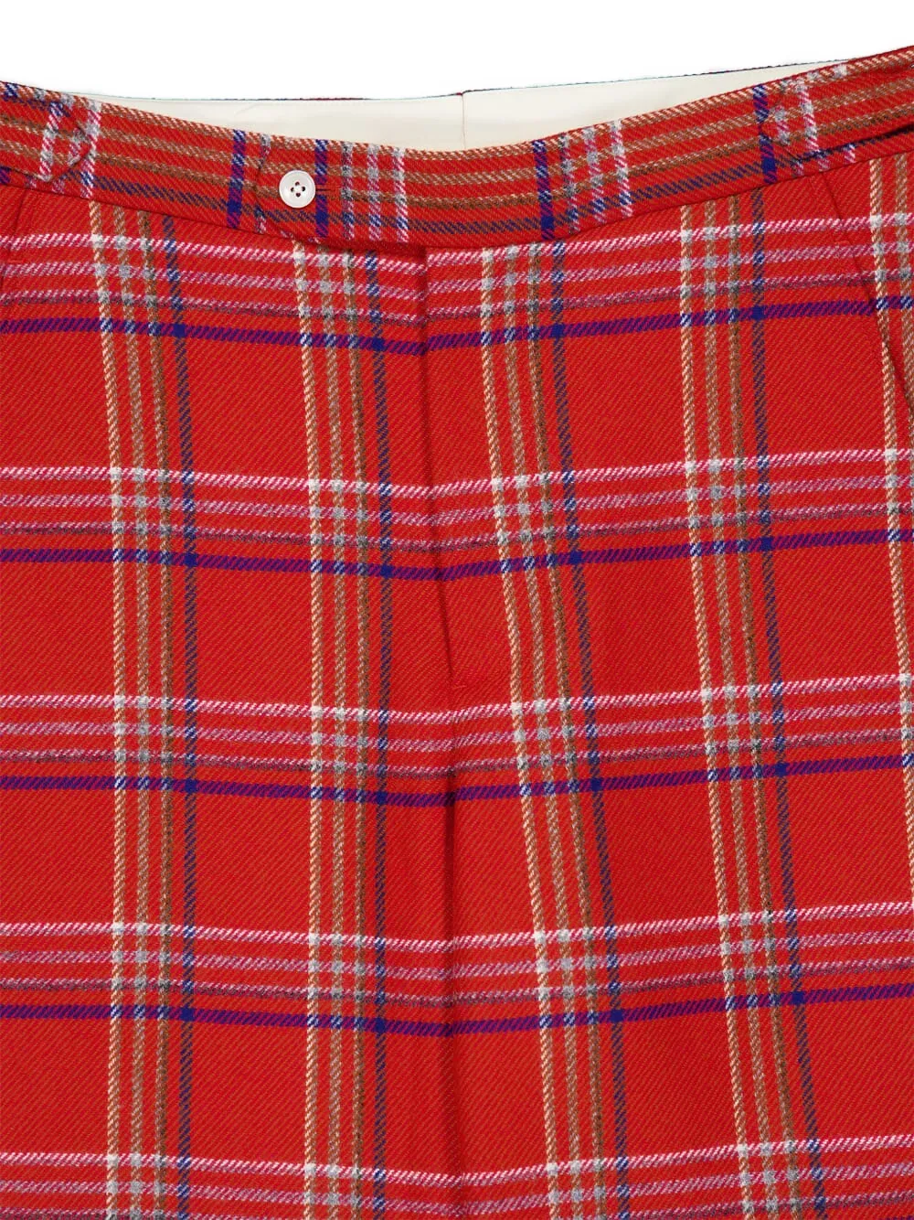  Bode Plaid-pattern Gable Trousers - Red 
