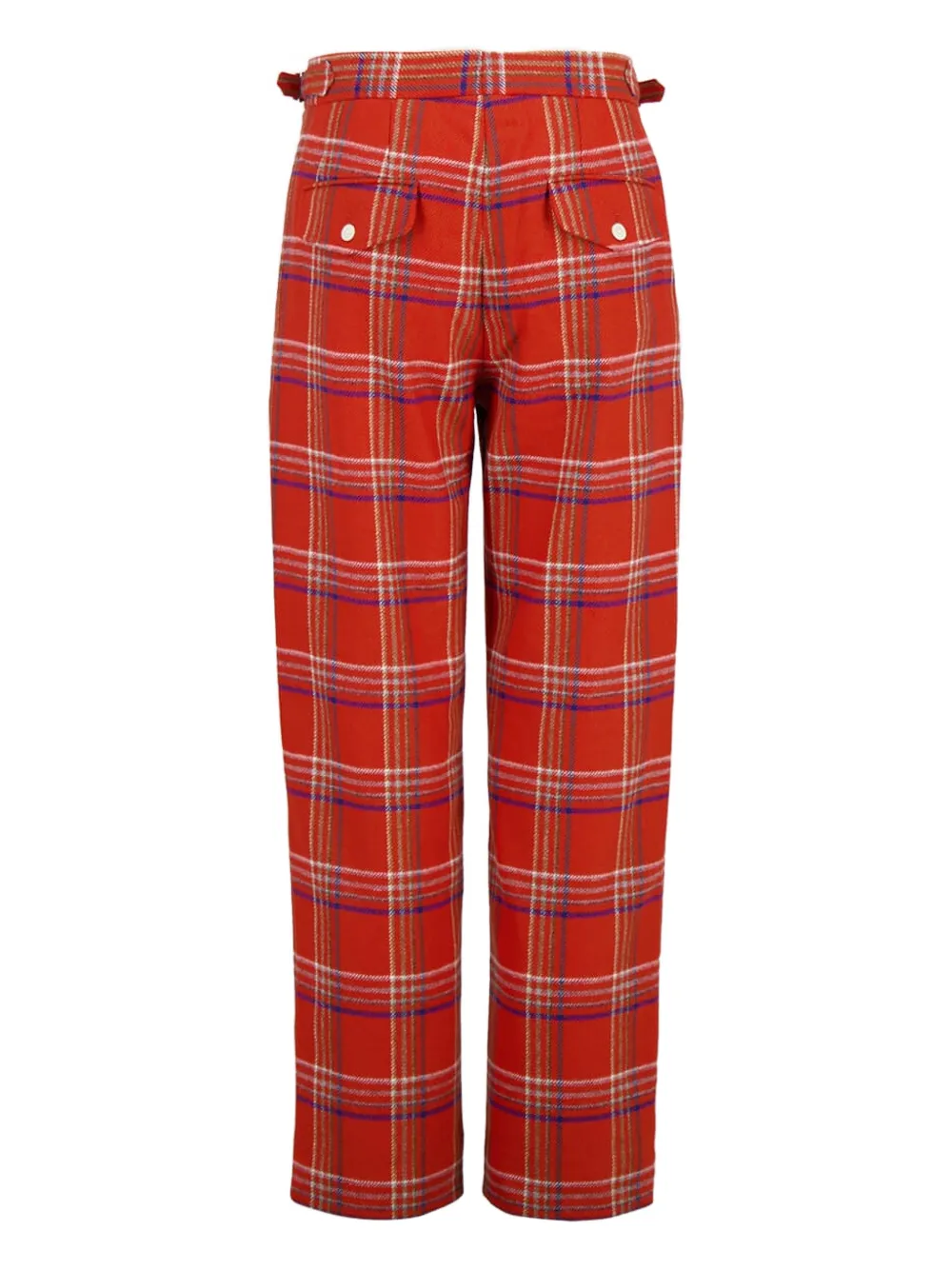 BODE plaid-pattern gable trousers - Rood