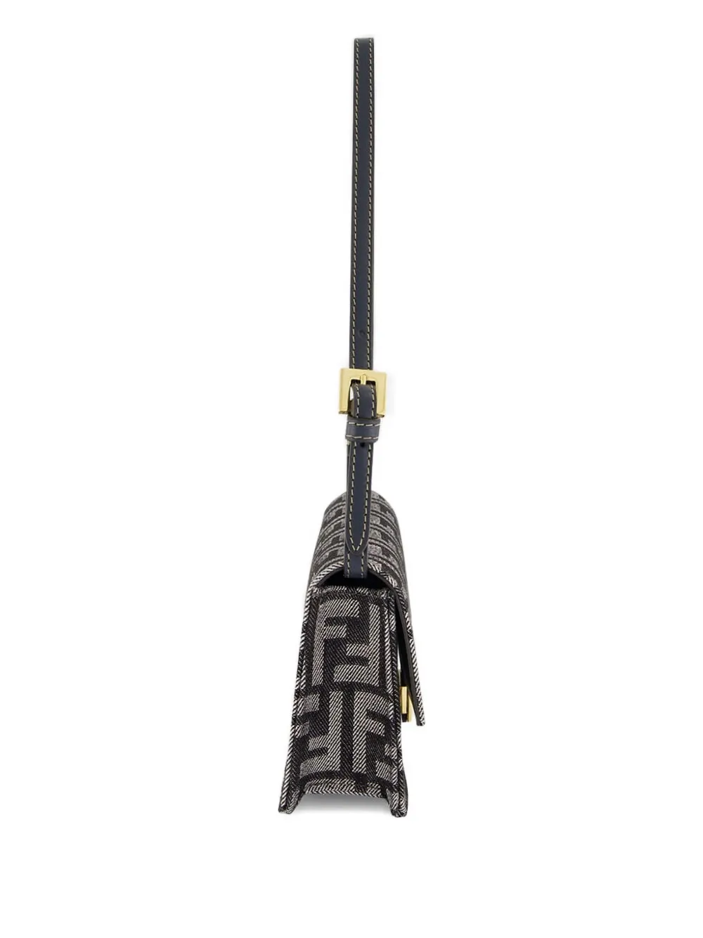 Fendi Baguette Chain Strap Wallet In Brown